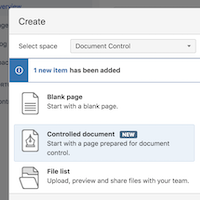 Document Control screenshot